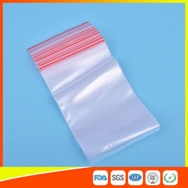 China Small Plastic Zip Lock Bags / Airtight Ziplock Bags For Food Medicine Cosmetic Packing supplier