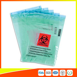 China Laboratory Biohazard Ziplock Bags For Specimen Packaging Transport With Score Line supplier