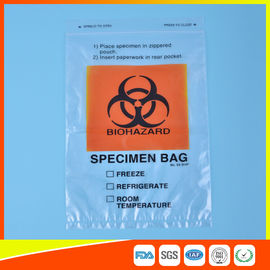 China Reclosable Biohazard Specimen Transport Bags with Destroyable Biohazard Symbol supplier