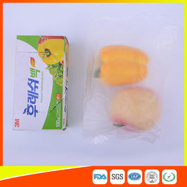 China Transparent Fruit Packaging Zip Top Freezer Bags Plastic HDPE / LDPE Material supplier
