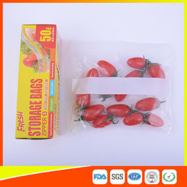 China Household Zip Lock Plastic Food Storage Bags Recyclable For Keeping Fresh supplier