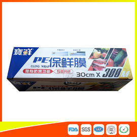 China Heatproof Catering Cling Film Clear Plastic Wrap For Fruit / Meat Package supplier