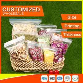 China Customized Packing Ziplock Bags LDPE Poly Bags Food Packaging Clear Grip Seal supplier