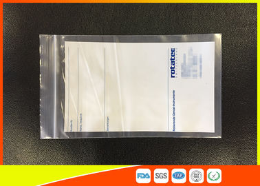 China Custom Printed Transparent Plastic Zipper Bags Use For Industry , Eco - Friendly supplier