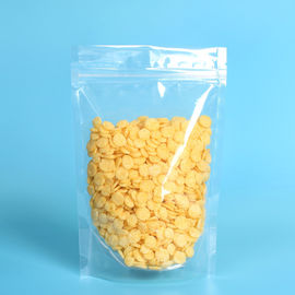 China PET/ PE Clear Plastic Zipper Stand Up Ziplock Bags Dry Food Grade Packaging Bags supplier