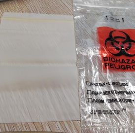 China Standard Size Specimen Transport Bags / Biodegradable Ziplock Bags Custom Thickness supplier