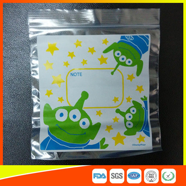 Plastic Custom Printed Ziplock Bags Decoration Bags For Retail