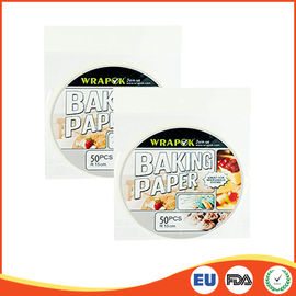China Round Silicone Paper Sheets For Cooking / Baking , Professional Parchment Paper Sheets supplier