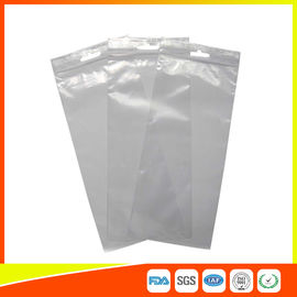 China Transparent Industrial Ziplock Bags Plastic LDPE Resealable With Handle Hole / Hanger supplier