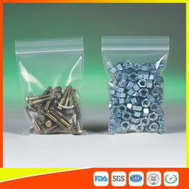China Clear Packing Ziplock Bags For Hardware Packaging , Plastic Bag With Zipper supplier