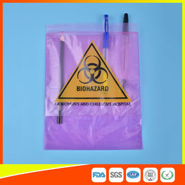 China Medical / Laboratory Specimen Transport Bags Plastic Resealable With Document Pouch supplier