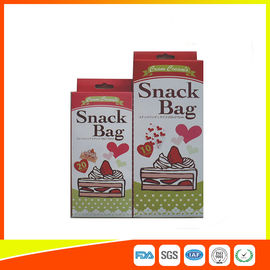 China Custom Colored Printed LDPE Reusable Ziplock Snack Bag / Sandwich Bags supplier