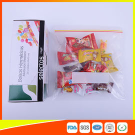 China Durable Plastic Ziplock Snack Bags For Candy / Biscuits Storage Food Grade supplier