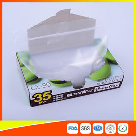 China Transparent Plastic Zipper Top Zip Lock Bag For Cold Food Storage FDA Approved supplier