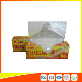 China Food Preservation Freezer Zip Lock Bags Reusable For Home / Supermarket Use supplier