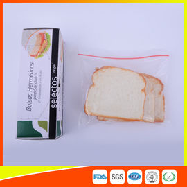 China OEM Zipper Top Plastic Sandwich Bags Biodegradable For Fresh Keeping supplier
