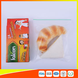 China FDA Approved Clear Small Plastic Zip Lock Bags For Sandwich Moisture Proof supplier