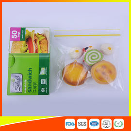 China Waterproof Plastic Sandwich Bags Reclosable 18 X 17cm For Food Storage supplier