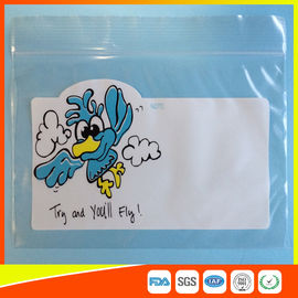 China LDPE Reclosable Ziplock Storage Bags For Cosmetic Packing With Colorful Box supplier