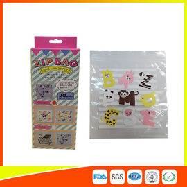 China Transparent Ziplock Reclosable Plastic Bags For Packaging With Colored Design supplier