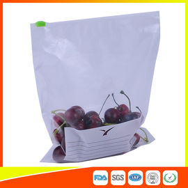 China Zipper Top Plastic Food Storage Bags With Slider , Airtight Storage Ziplock Bags supplier