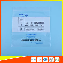 China Transparent Airtight Ziplock Plastic Bag For Medicine Tablet Custom Printed supplier