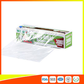 China Microwave Safe Food Wrapping Catering Foil And Cling Film With Cutter 300m * 30cm supplier