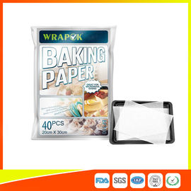 China Waterproof Baking Paper Sheets / Non Toxic Parchment Paper Heat Resistant 20 * 30cm supplier
