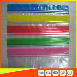 China Transparent Plastic Packing Ziplock Bags Antistatic with Zipper Top Blue Lip supplier