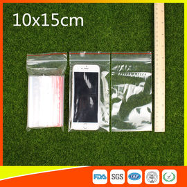 China 10 x 15 Clear Reclosable Zipper Plastic Bag / Self Sealing Poly Bag supplier