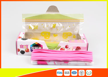 China Packaging Pink Lip Zip Lock Plastic Bags , Custom Zip Lock Bags For Supermaret supplier