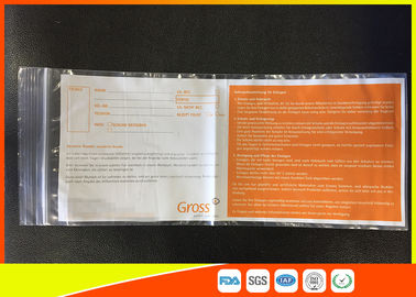 China Ldpe Packaging Industrial Ziplock Bags White Board Easy To Write On The Surface supplier