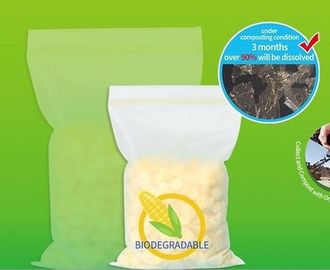 China Corn Starch Biodegradable Zipper Bags supplier