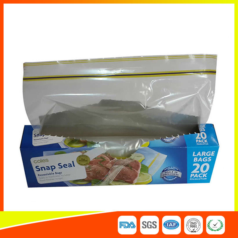 Snap Seal Reusable Sandwich Bags For Coles Supermarket Large Size 35*27cm