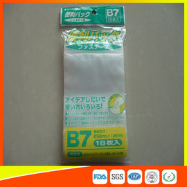 Customized Plastic Packaging Zip Lock Bags , Clear Plastic Zipper Pouch supplier