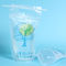 Clear Drinking Ziplock Pouch Bag FDA Resealable Food Grade Stand Up Ziplock Bags supplier