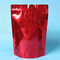 Customized Red Tea Packaging Bags With Zipper / Coffee Bean Pouches supplier
